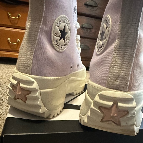 Converse Run Star Hike Pastel Shoes Sneakers Pink Clay Men’s 7/Women 8.5 - Picture 6 of 8